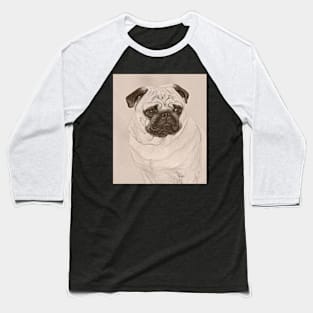 Pug Dog Baseball T-Shirt